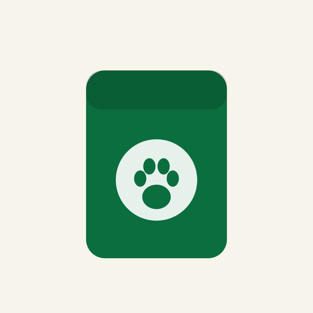 Sample dog food, 2 kg bag
